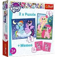 Kliknite za detalje - Trefl puzzle 2u1 My Little Pony + igra memorije 90601