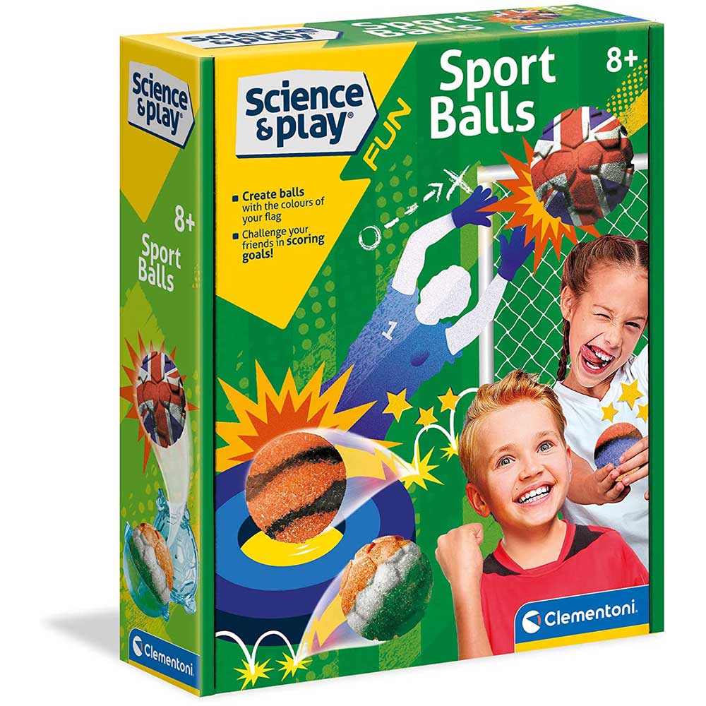 CLEMENTONI Mini naučna laboratorija za ljubitelje sporta Sport Balls Soccer Set CL61521 - thumbnail 0