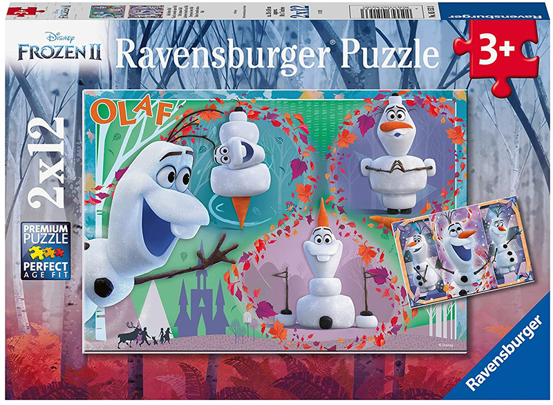 Ravensburger Puzzle slagalica 2x12 delova Disney Frozen - Svi vole Olafa 05153 - thumbnail 0