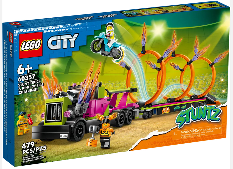 LEGO® City Kocke Stuntz Akrobatski kamion sa vatrenim prstenovima 60357 - thumbnail 0