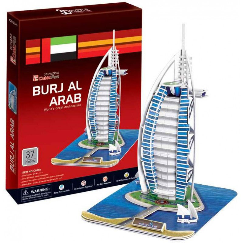 CUBIC FUN Burj Al Arab UAE Maketa 3D Puzzle P179 - thumbnail 0