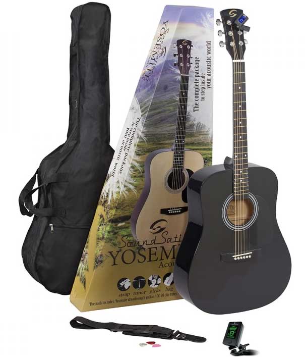 Country gitara sa torbom i štimerom SoundSation Yosemite-GP-BK Pack - thumbnail 0