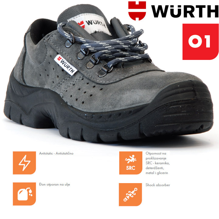 Wurth Radne cipele Triton O1 plitke vel. 47 Slike : SveZaKucu.rs - Mobile