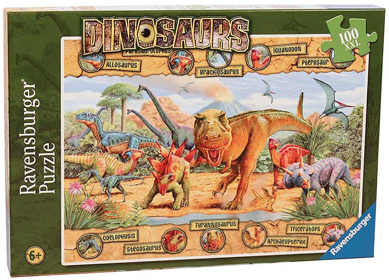 Ravensburger Puzzle XXL 100 delova - Dinosaurusi sa nazivima 10609 - thumbnail 0