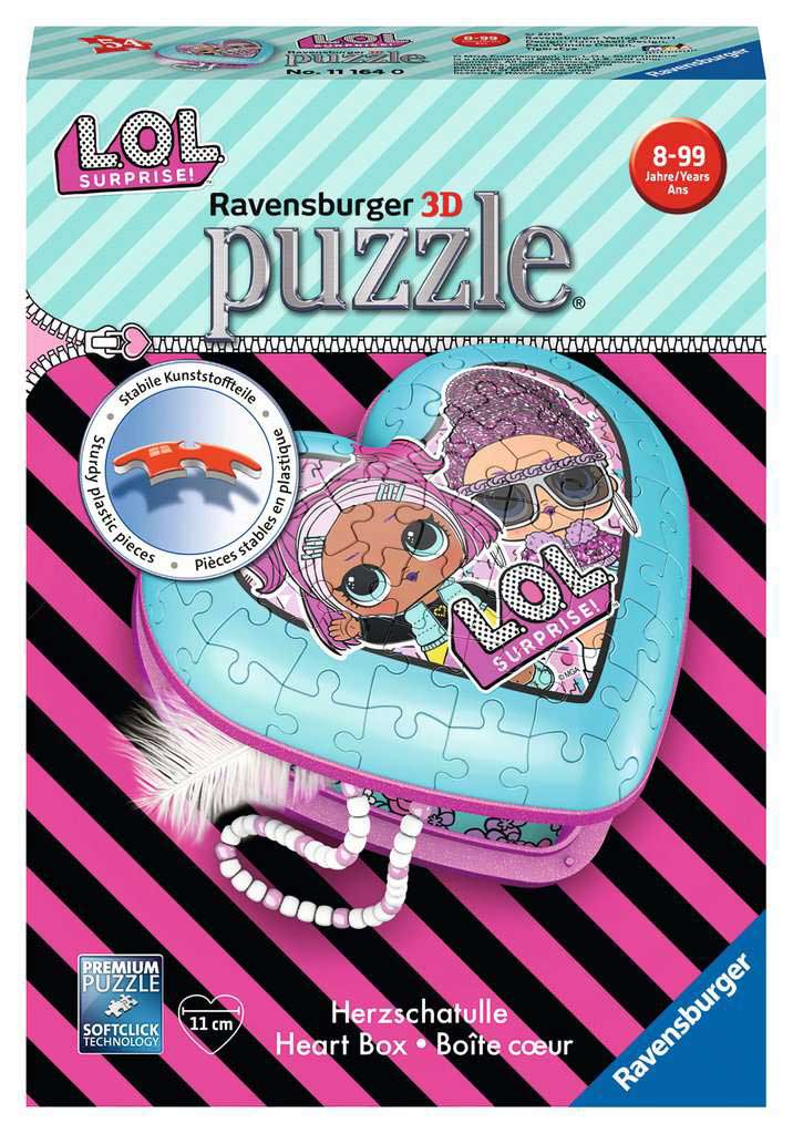 RAVENSBURGER 3d puzzle Kutija SRCE za nakit LOL RA11164 Cena, Prodaja