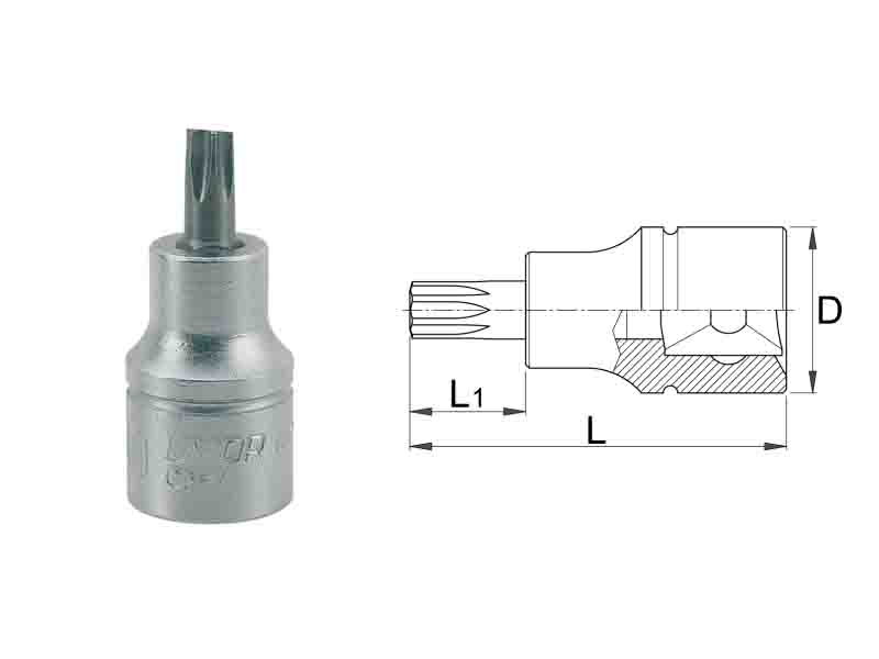 UNIOR Ključevi nasadni TORX 1/2 TX30 192/2TX 605565 164204 - thumbnail 1