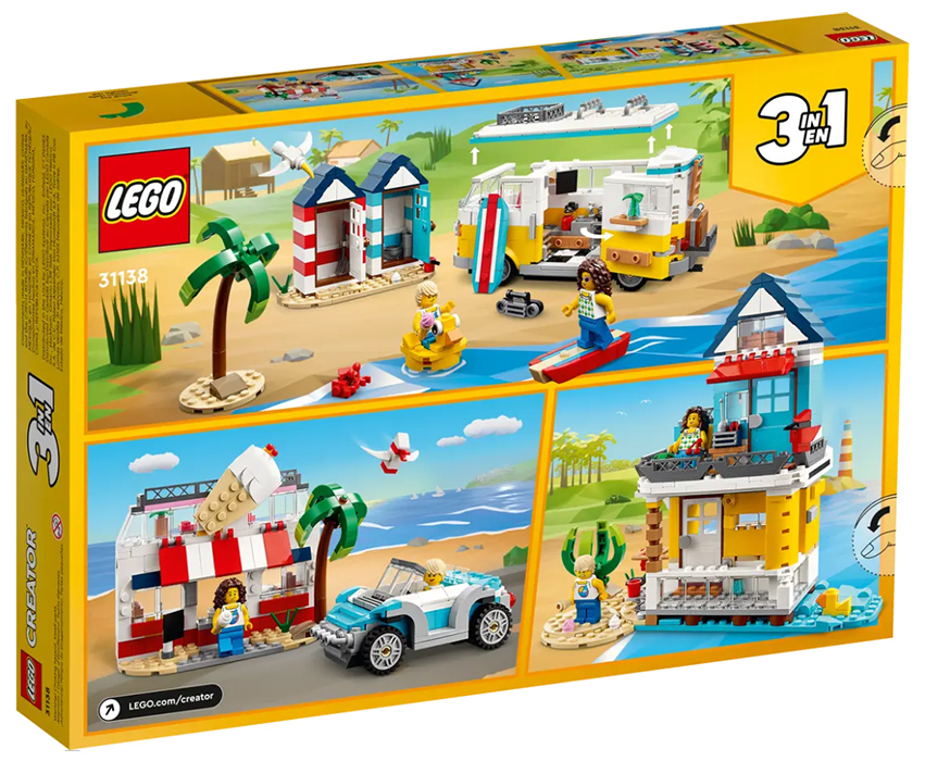 LEGO® Creator Kocke 3u1 Kamper za plažu 31138 - thumbnail 1