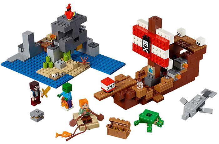 LEGO® Kocke Minecraft - Piratski brod 21152 - thumbnail 2